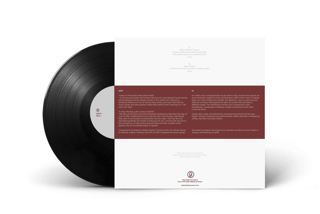 Wayne Robert Thomas Isaac Helsen RAS split LP past inside the present PITP ambient label release